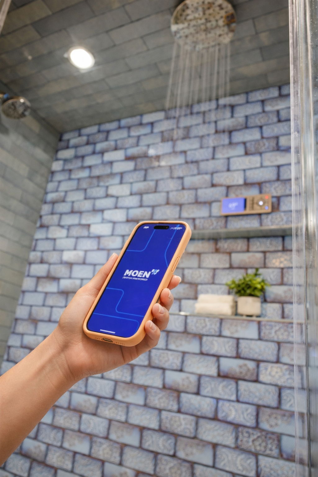 Evergreen Luxury Bath Smart Shower Control — Evergreen Luxury Bath remodeling by Wright Touch Construction in the Texas Hill Country