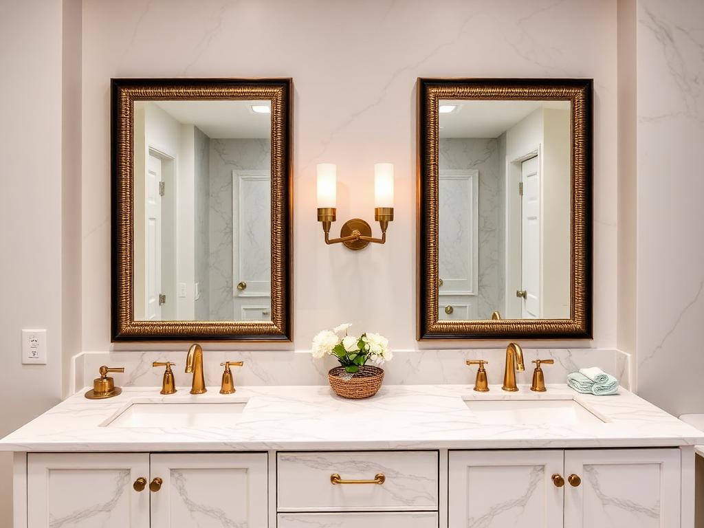 Luxury Double Vanity Suite — Bathrooms remodeling by Wright Touch Construction in the Texas Hill Country